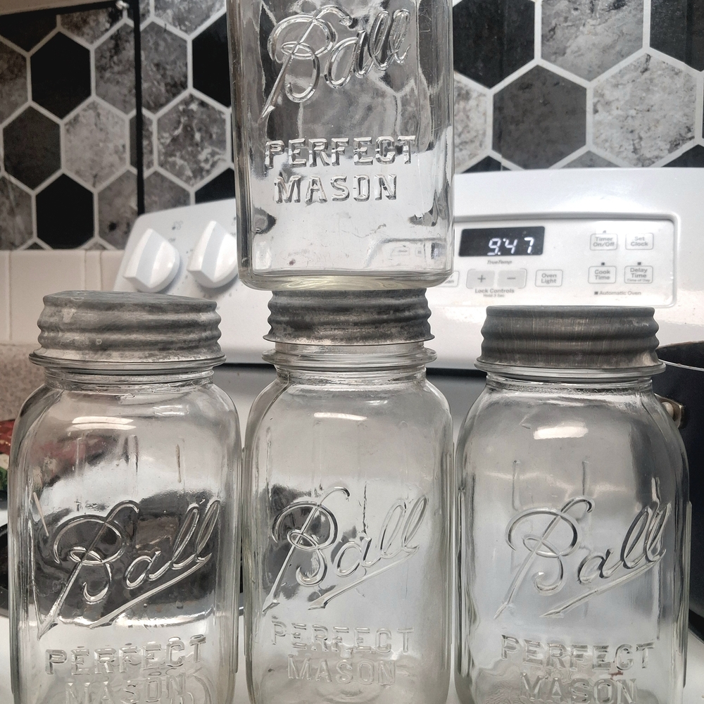 Clear Mason Jars Set